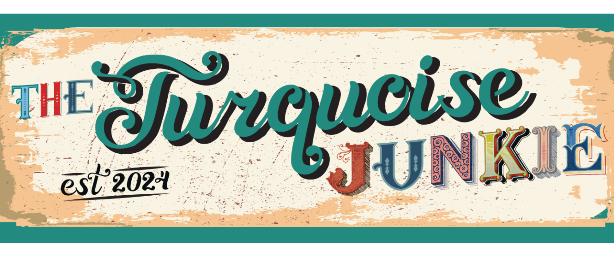 The turquoise junkie logo